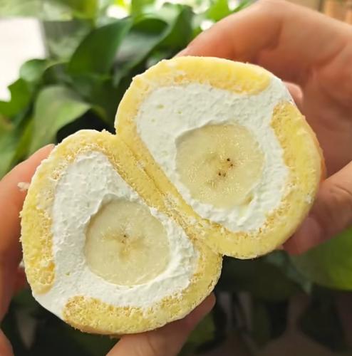 東京香蕉蛋糕剖面